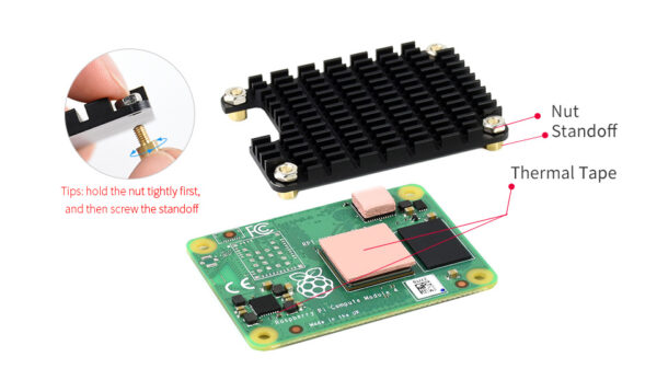 Raspberry Pi CM4 Passive Cooling Heatsink