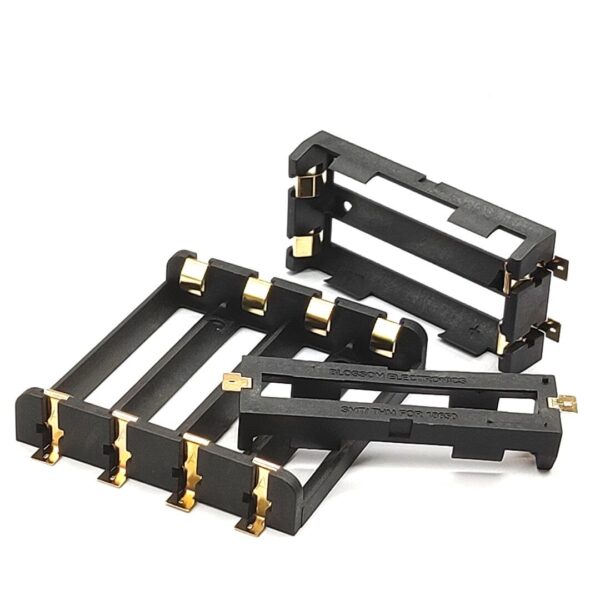 18650 Flat Battery Holder with SMD Mount 1 to 4 Way