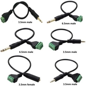 Audio AV Cable Male Female to Terminal plug