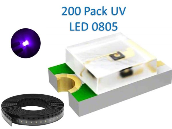 0805 SMD 200pcs UV ULTRA VIOLET LED Light Emitting Diode