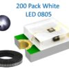 0805 SMD 200pcs White LED Light Emitting Diodes prototype Raspberry Pi