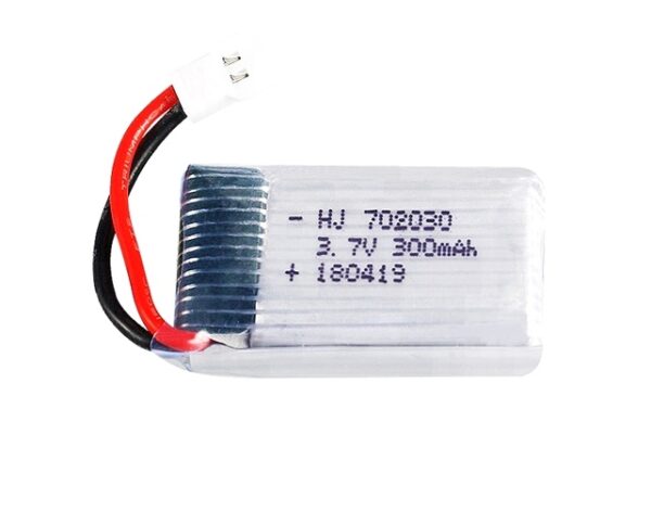 LiPo Battery 752030 (3.7V 300mAh) High Discharge Lithium Ion Molex 51005 2mm pitch