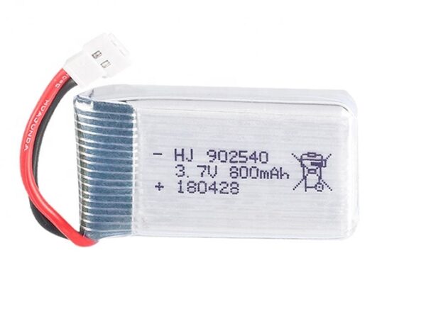 LiPo Battery 902540 (3.7V 800mAh) High Discharge Lithium Ion Molex 51005 2mm pitch