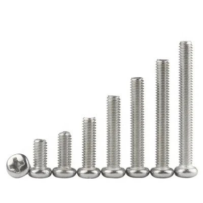 Phillips Pan Head Micro Screws Nickel Plated