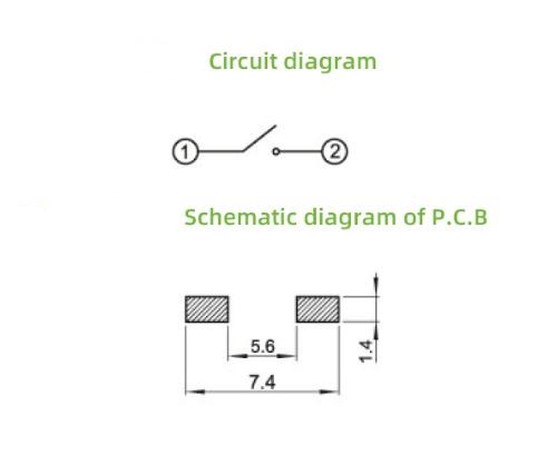 TVBU10 Miniature Low Profile Tact Switch