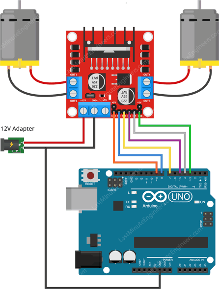 Dual H-Bridge Motor Driver Module – L298N