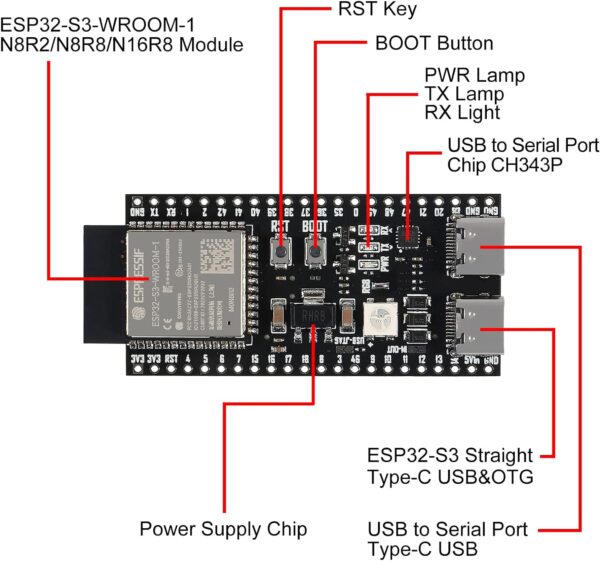 ESP32 S3 N8R2 WROOM 1