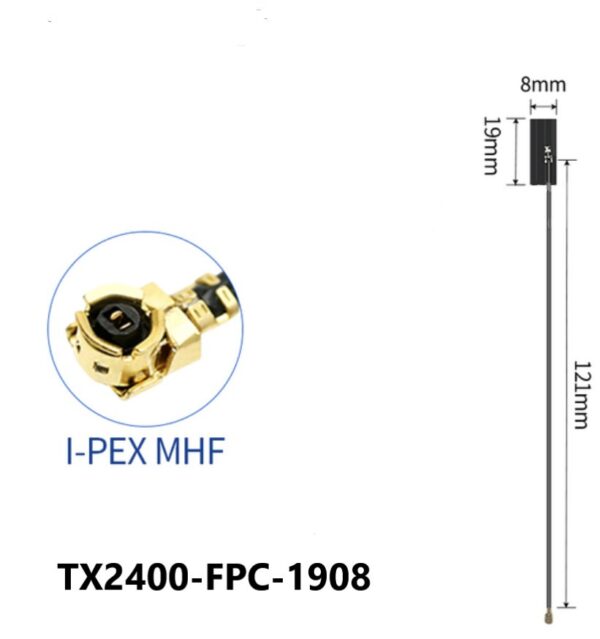 Dual Band 2.4 5.8GHz IPEX Super Thin Antenna