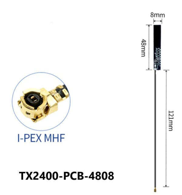 Dual Band 2.4 5.8GHz IPEX Super Thin Antenna