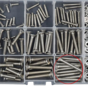 304 Stainless 240pcs 18 Types of M3 M4 M5