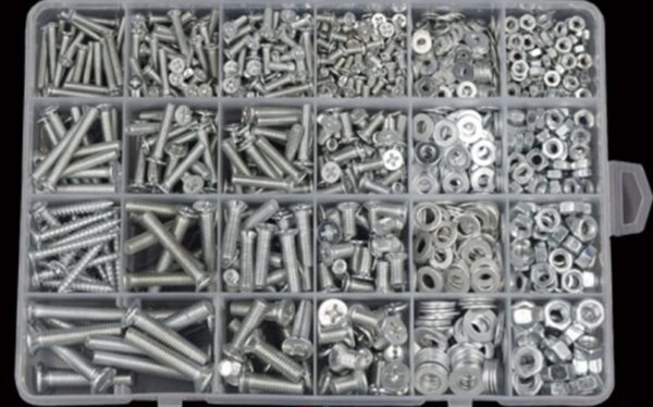 24 Types of M3 M4 M5 Nut, Gasket screws Kit