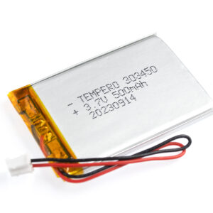 303450 (3.7V 500mAh) Lithium ion polymer Battery (LiPo)