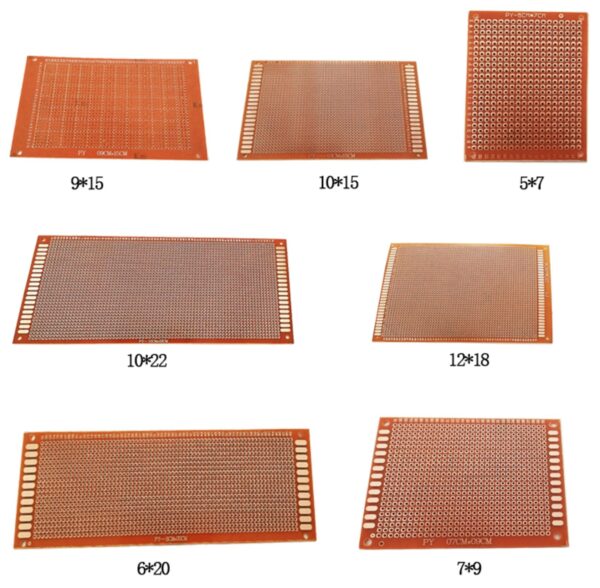 7Pcs Universal Prototype Single Sided PCB