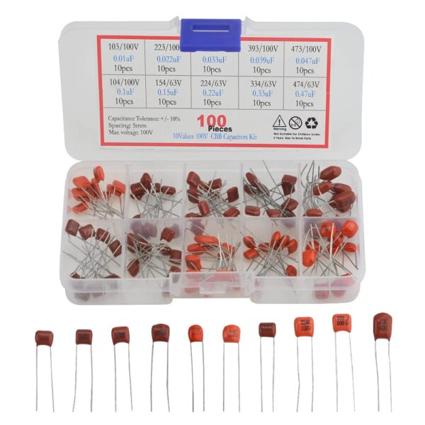 CBB Capacitor Kit 10nF~470nF Polypropylene Film