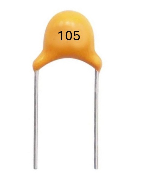 Monolithic Capacitor 105 1UF-50v 10%-5.08MM
