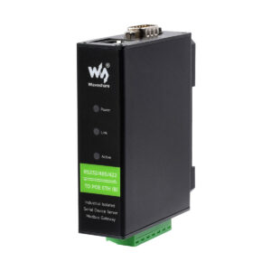 Rail-Mount Serial Server, RS232/485/422 to RJ45 Ethernet Module, TCP/IP to serial, POE Function