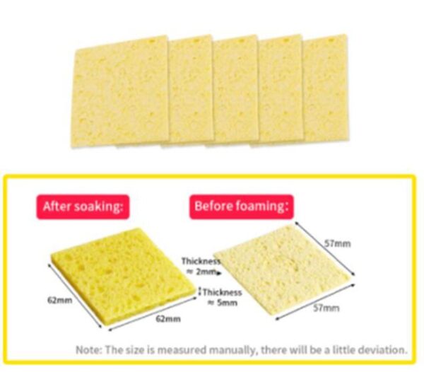 Soldering Iron Cleaning Sponge Thicker Replacement Solder Tip Welding Clean Pads
