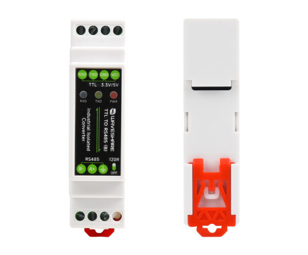 Rail Mount TTL To RS485 Galvanic isolated Converter