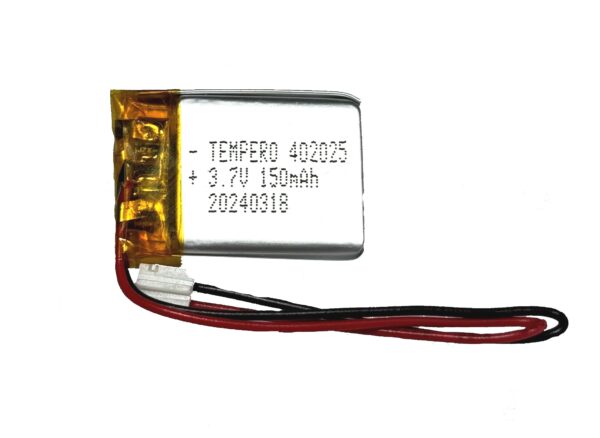402025 Lithium ion polymer Battery (LiPo) (3.7V 150mAh)