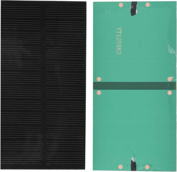Mini Solar Panel 125x63mm 1W 6.0V 200mA