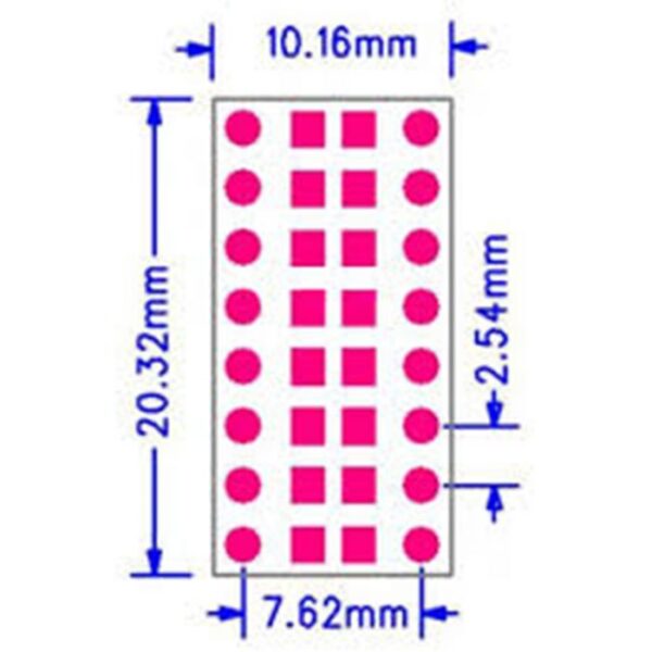SMD 0805 0603 0402 TO DIP 2.54MM Adapter