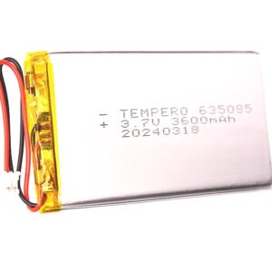 635085 Lithium ion polymer Battery (LiPo) (3.7V 3600mAh)