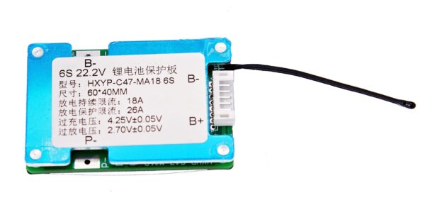 6S 20A BMS HXYP-C47-MA18-6S With Heatsink
