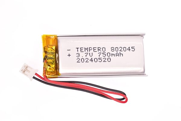 802045 (3.7V 750mAh) Lithium ion polymer Battery (LiPo)