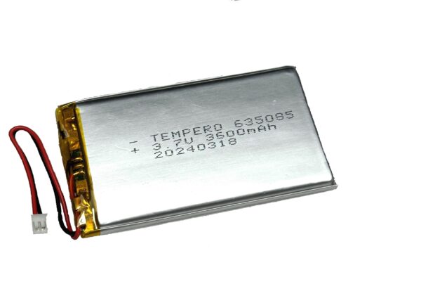 635085 Lithium ion polymer Battery (LiPo) (3.7V 3600mAh)