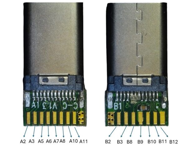 USB 3.1 Type C (C-C V1.3) 24 Pin Plug (Male) Cable Kit