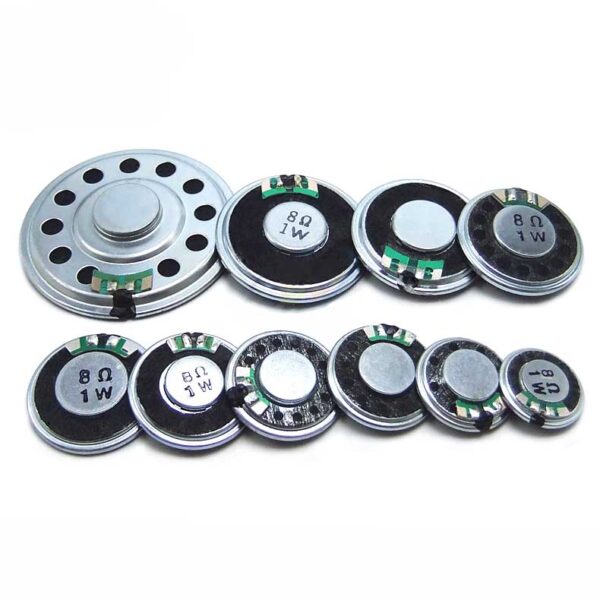 Ultra-thin Round Magnetic loudspeaker 8Ω 1W 20-57mm