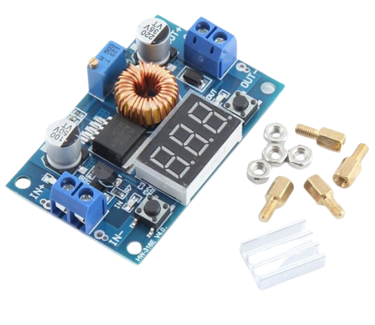 LM2596 DC-DC Buck Adjustable Power Supply LED Voltmeter