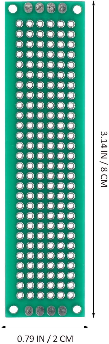 2 X 8cm 2.54 Pitch Double-Sided Universal board