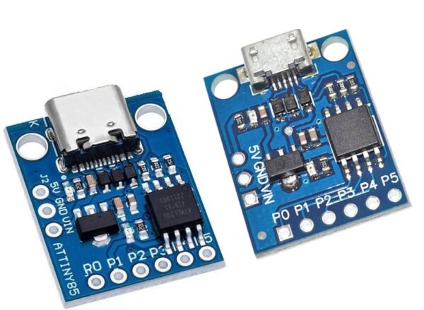 ATtiny85 Blue PCB Development Board