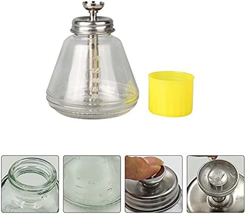 Glass liquid dispenser with pump 180ml