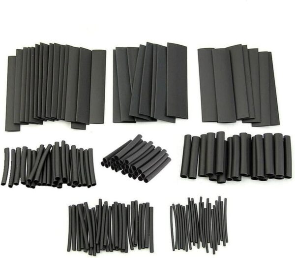 127Pcs Assorted Polyolefin Heat Shrink Tubing Set