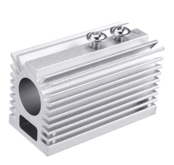 Silver Heatsink Holder for 12mm Laser Modules