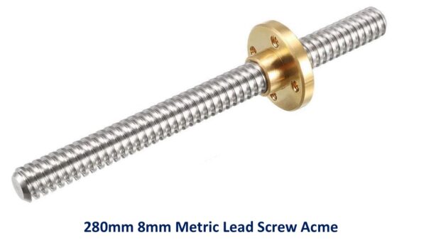 280mm T8 ACME Trapezoidal Lead Screw Rod