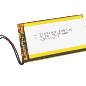 605080 (3.7V 3000mAh) Lithium ion polymer Battery (LiPo)