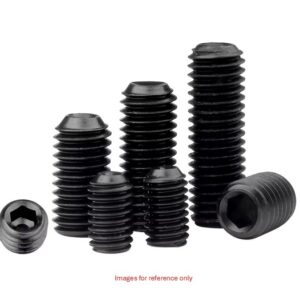M6 5mm Grub Screws Black Carbon Grade 12.9