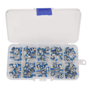 100pcs RM065 Blue and White Adjustable Resistor Kit