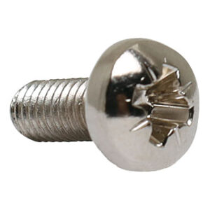 10mm x M4 Round Phillips Head Steel Screws