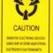 3.5x2.4cm Anti-static Warning Stickers