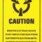4x2.8cm Anti-static Warning Stickers