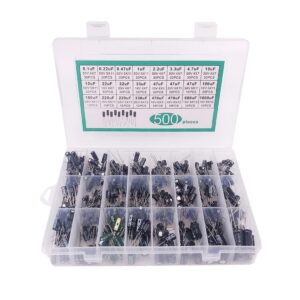 500pcs 24 Values Electrolytic Capacitors Kit