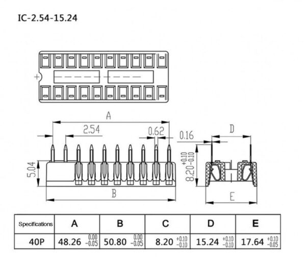 520pcs 2.54MM 1/2/3/4/5/6/7/8P DuPont Connector Kit