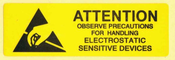 5x1.6cm Anti-static Warning Stickers