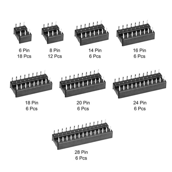 Have one to sell? Sell it yourself Similar Items Sponsored Feedback on our suggestions | See all 66Pcs/Box DIP IC Sockets Solder Type Socket Kit 6/8/14/16/18/20/24/28 Pi Twt Jd New AU $8.83 + AU $4.93 postage 66PCS DIP IC Socket Adaptor 8 Kinds Solder 6/8/14/16/18/20/24/28Pin for Arduino New AU $15.95 Free postage 66Pcs/Lot DIP IC Sockets Adaptor Solder Type Socket Kit 6,8,14,16,18,20,242401 New AU $17.59 Free postage Seller with 100% positive feedback 66pcs Box DIP IC Sockets Adaptor Solder Socket Kit 6/8/14/16/18/20/24/28 Pins New AU $19.95 Free postage Seller with 99.8% positive feedback 66pcs Box DIP IC Sockets Adaptor Solder Socket Kit