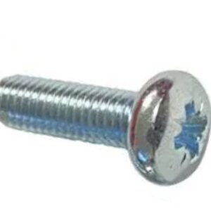 6mm x M5 Round Phillips Head Steel Screws 25 Pack