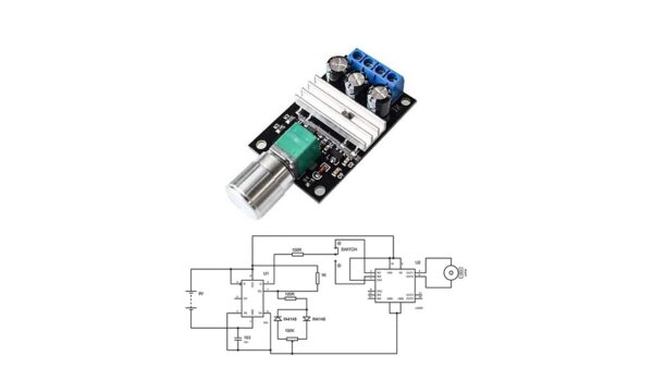 3A 6V-28V PWM DC Motor Speed Controller